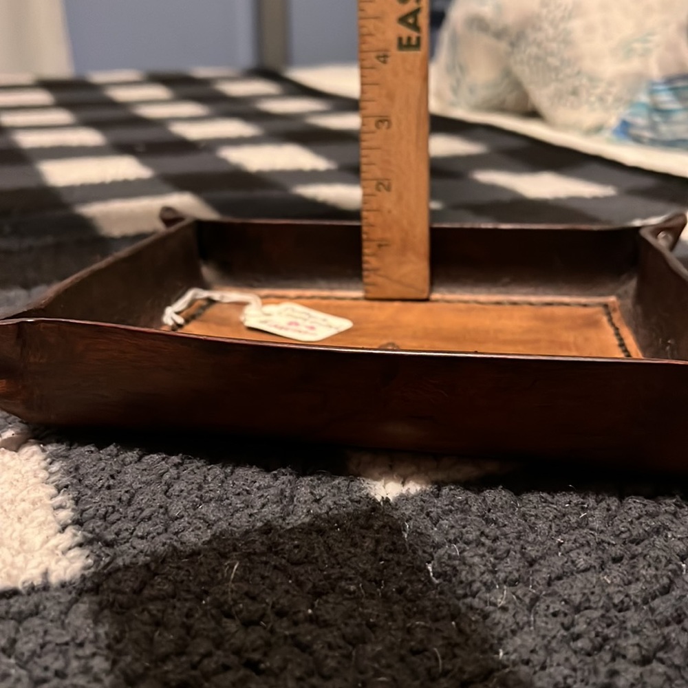 All Leather Valet Tray - Picture 2 of 4
